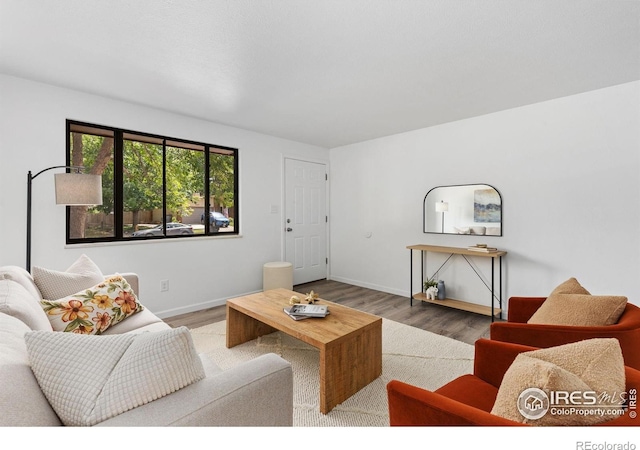 530 Mount Evans St, Longmont, CO 80504 - living room with wood finished floors and baseboards