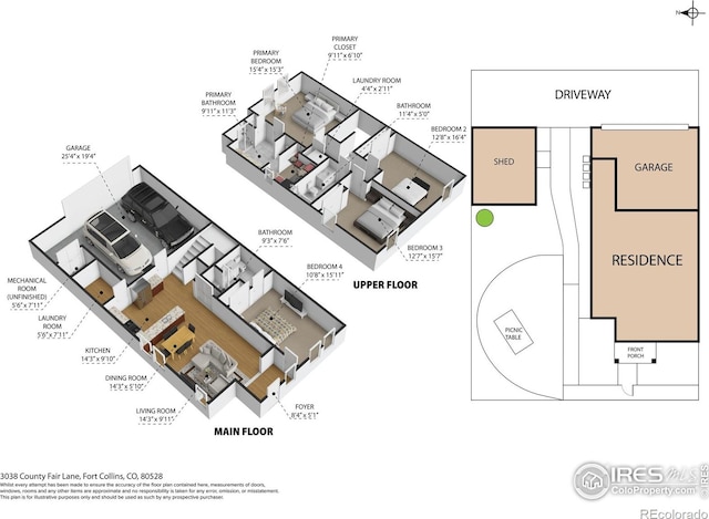 3038 County Fair Ln Unit 1, Fort Collins, CO 80528 - view of home floor plan