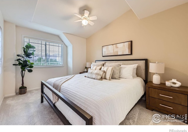 4919 Noble Park Pl, Boulder, CO 80301 - bedroom featuring carpet floors, ceiling fan, and lofted ceiling
