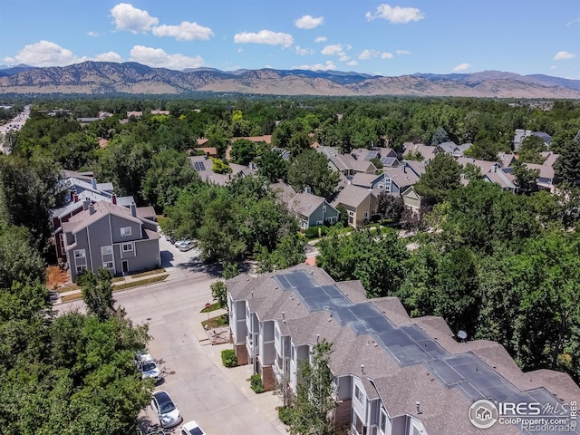 4919 Noble Park Pl, Boulder, CO 80301 - aerial perspective of suburban area featuring a mountainous background