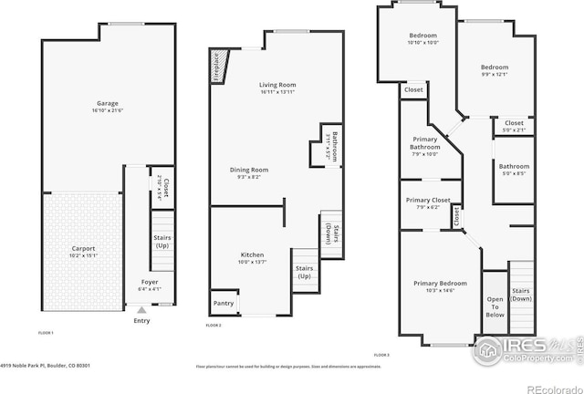 4919 Noble Park Pl, Boulder, CO 80301 - view of property floor plan