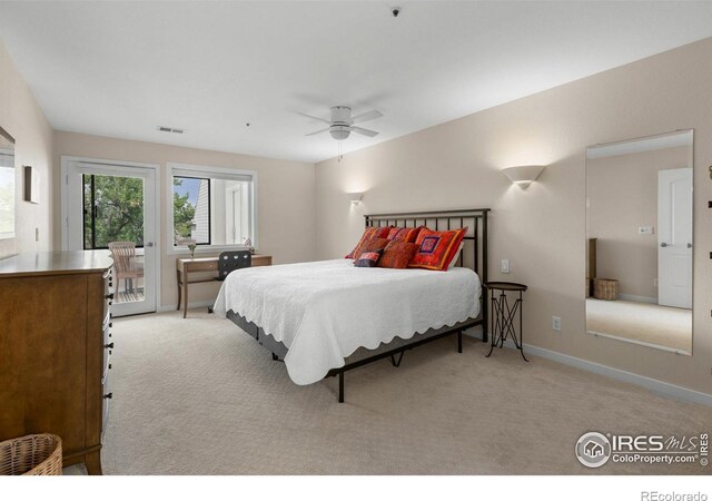 337 Arapahoe Ave Unit 303, Boulder, CO 80302 - bedroom featuring access to outside and light colored carpet