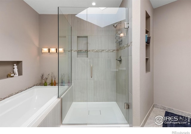 337 Arapahoe Ave Unit 303, Boulder, CO 80302 - full bathroom featuring a stall shower and a bath
