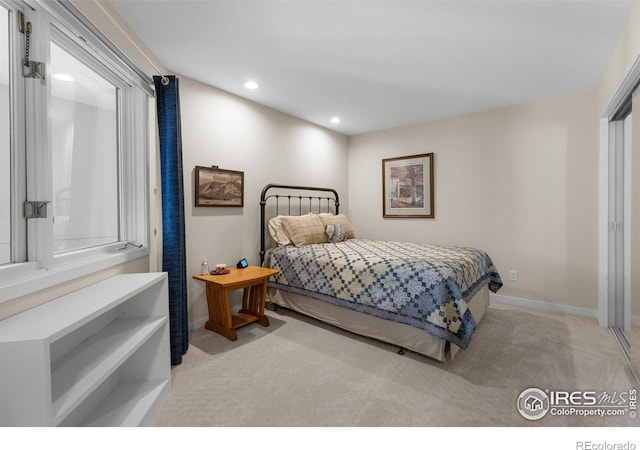 337 Arapahoe Ave Unit 303, Boulder, CO 80302 - bedroom featuring light carpet and recessed lighting