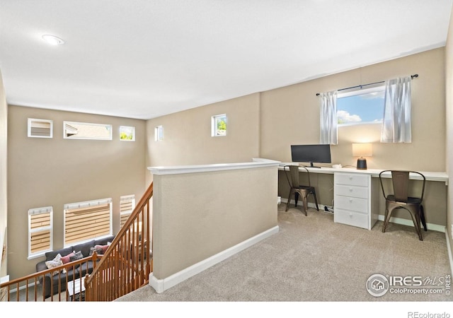 8119 Lighthouse Ln, Windsor, CO 80528 - office with baseboards and light colored carpet