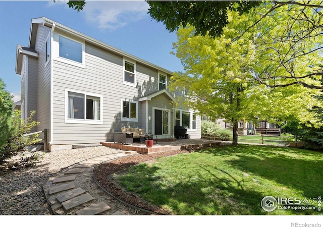 8119 Lighthouse Ln, Windsor, CO 80528 - back of house with a patio