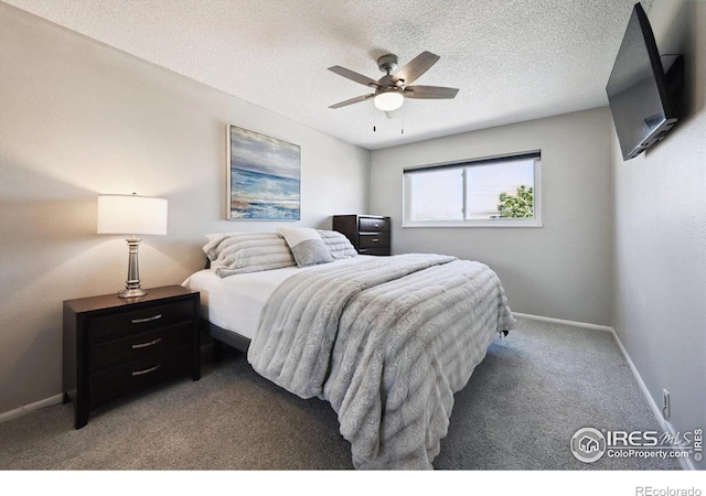 1119 Milky Way, Thornton, CO 80260 - carpeted bedroom with a textured ceiling and ceiling fan
