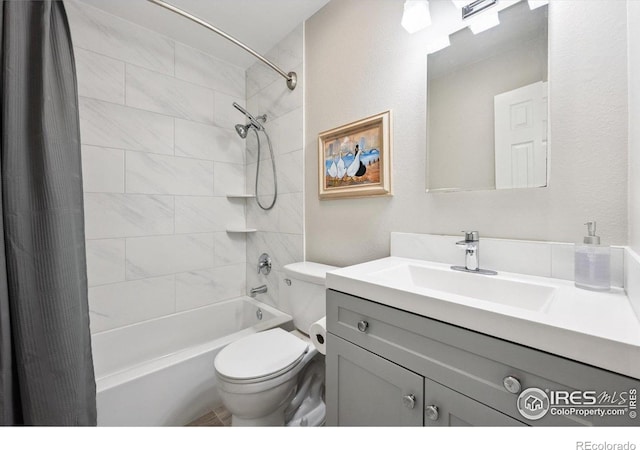 1119 Milky Way, Thornton, CO 80260 - full bath featuring vanity and shower / bathtub combination with curtain