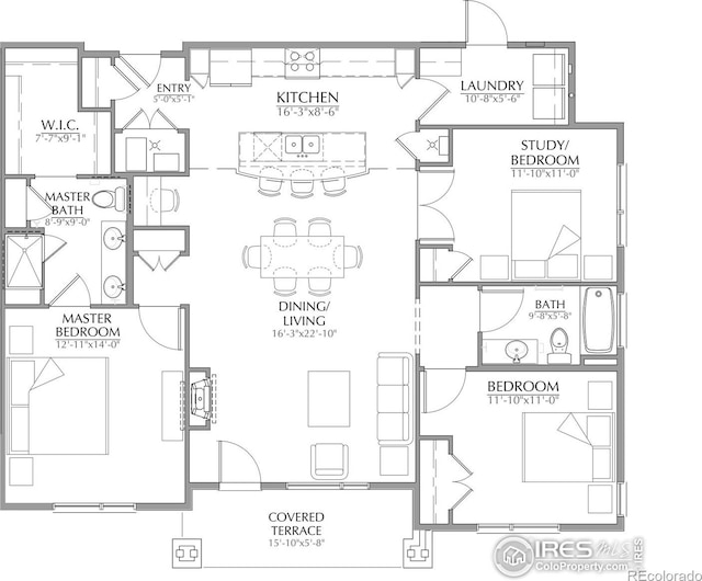 265 High Point Dr Unit 202, Longmont, CO 80504 - view of floor plan / room layout
