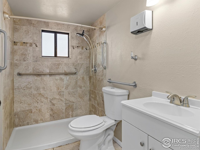 18931 E Brunswick Pl, Aurora, CO 80013 - full bathroom with vanity, a tile shower, and a wall mounted AC