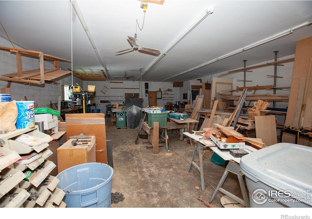19089 Chambers Dr, Sterling, CO 80751 - misc room with concrete flooring and a garage