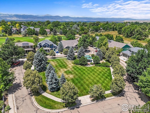 3031 Thunder Lake Cir, Lafayette, CO 80026 - aerial view of residential area with a mountain backdrop