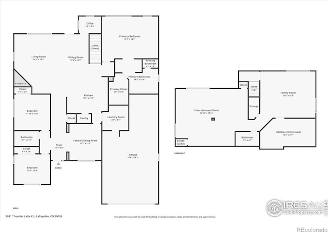 3031 Thunder Lake Cir, Lafayette, CO 80026 - view of property floor plan