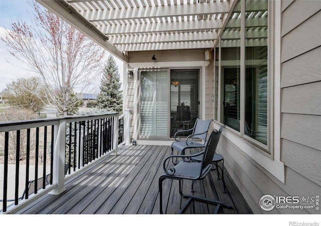6771 Crooked Stick Dr, Windsor, CO 80550 - wooden deck featuring a pergola
