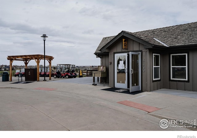 6771 Crooked Stick Dr, Windsor, CO 80550 - view of outbuilding with a pergola