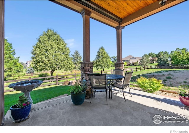 973 Skipping Stone Ct, Timnath, CO 80547 - view of patio with outdoor dining area