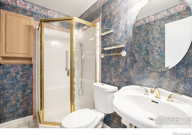 3066 W 134th Ct, Broomfield, CO 80020 - bathroom featuring a sink and a shower stall