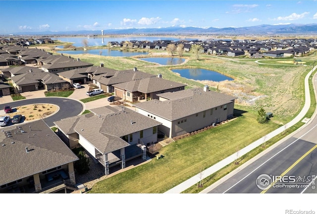 6928 Summerwind Ct, Timnath, CO 80547 - aerial view of residential area featuring a nearby body of water