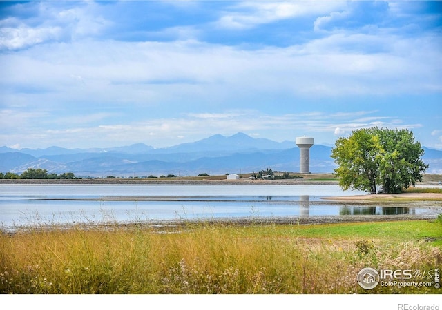 6928 Summerwind Ct, Timnath, CO 80547 - water view with a mountain backdrop