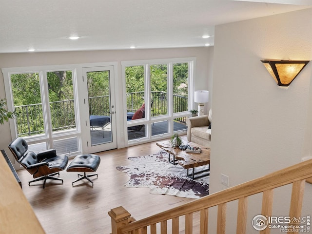 2695 Stanford Ave, Boulder, CO 80305 - living room featuring wood finished floors and recessed lighting