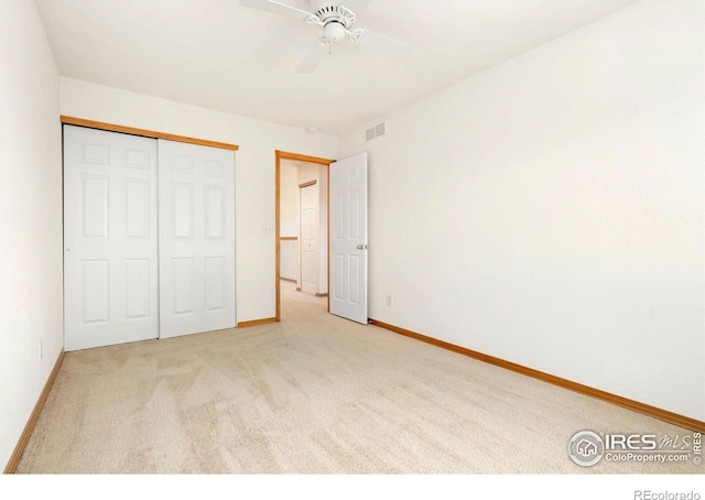4603 Dusty Sage Ct Unit 4, Fort Collins, CO 80526 - unfurnished bedroom with carpet, a closet, and ceiling fan