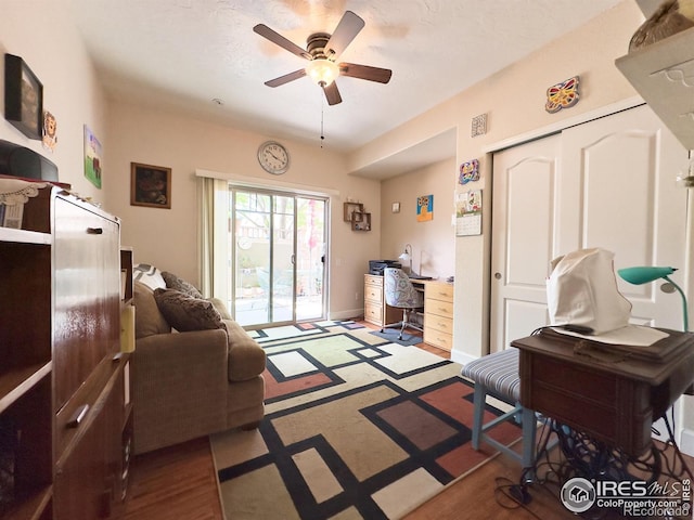 4101 Crittenton Ln Unit 102, Wellington, CO 80549 - office with a ceiling fan