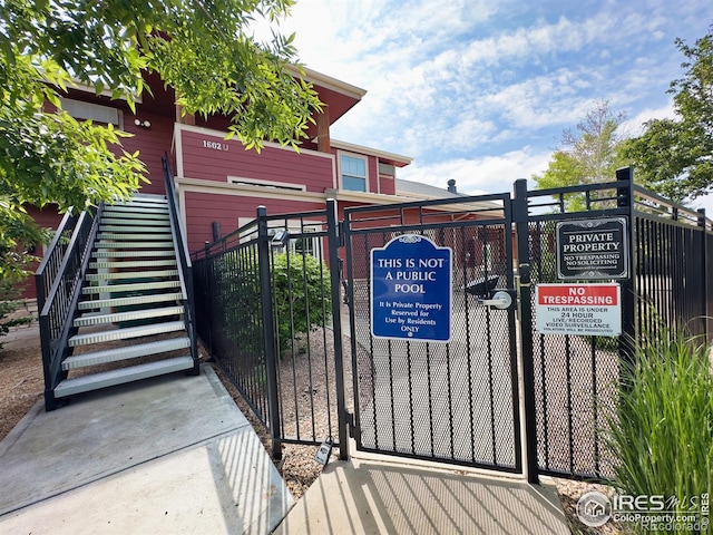 4101 Crittenton Ln Unit 102, Wellington, CO 80549 - gate with stairs