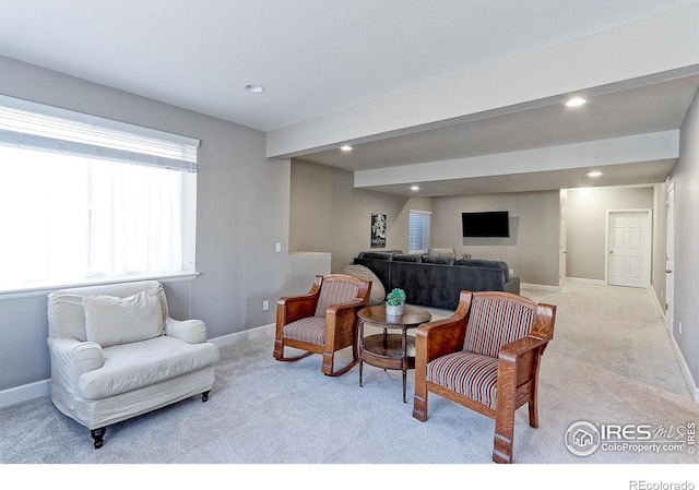16021 Williams Pl, Broomfield, CO 80023 - carpeted living area featuring recessed lighting and baseboards