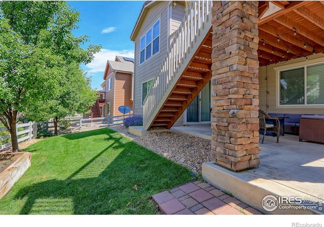 16021 Williams Pl, Broomfield, CO 80023 - view of yard featuring a patio and radiator heating unit
