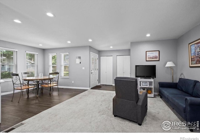 42 Scott Dr S, Broomfield, CO 80020 - living area featuring recessed lighting and wood finished floors