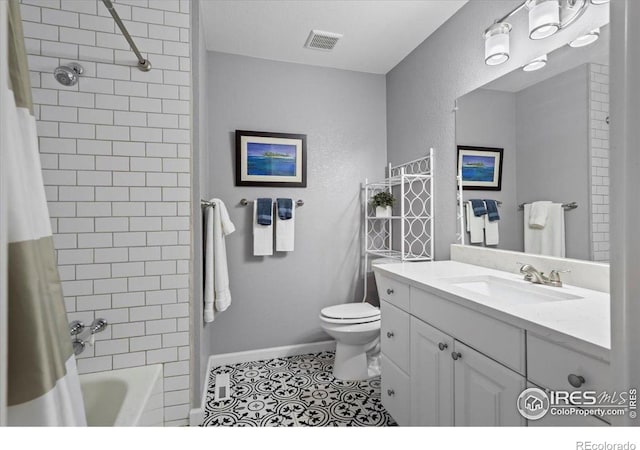 42 Scott Dr S, Broomfield, CO 80020 - bathroom featuring vanity, shower / bath combo with shower curtain, and tile patterned flooring
