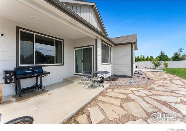 1520 Lake Vista Way, Severance, CO 80550 - view of patio / terrace featuring grilling area
