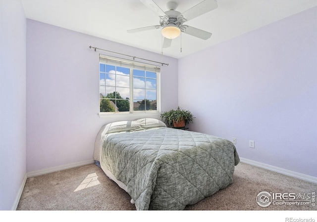 6721 Antigua Dr Unit 57, Fort Collins, CO 80525 - bedroom featuring carpet flooring and ceiling fan