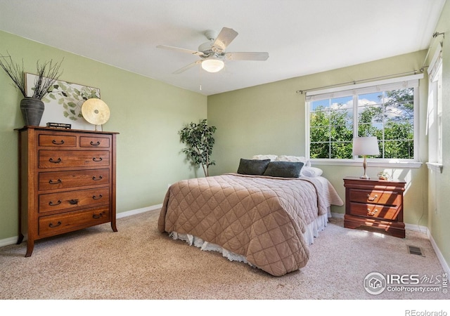 6721 Antigua Dr Unit 57, Fort Collins, CO 80525 - bedroom featuring carpet floors and a ceiling fan