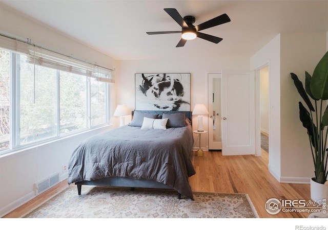 1539 Peterson St, Fort Collins, CO 80524 - bedroom featuring wood finished floors and ceiling fan