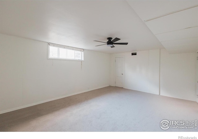 1539 Peterson St, Fort Collins, CO 80524 - carpeted spare room featuring a ceiling fan