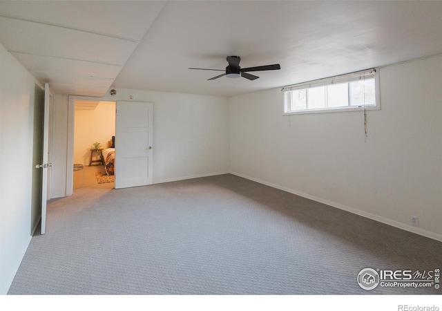 1539 Peterson St, Fort Collins, CO 80524 - carpeted spare room featuring ceiling fan and baseboards
