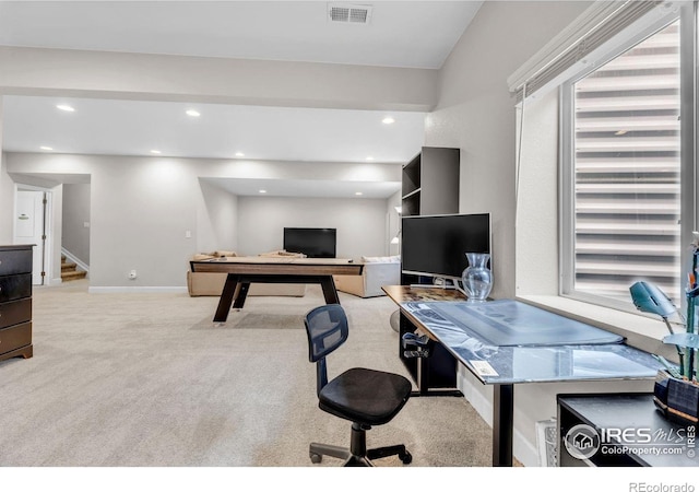 6244 Waterman Way, Frederick, CO 80516 - carpeted office space featuring recessed lighting