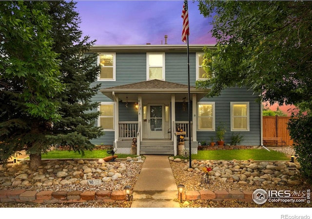 611 Elizabeth Ave, Platteville, CO 80651 - view of front of property featuring a porch