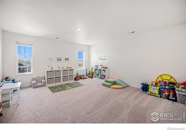 7415 E 158th Pl, Thornton, CO 80602 - recreation room with carpet and plenty of natural light