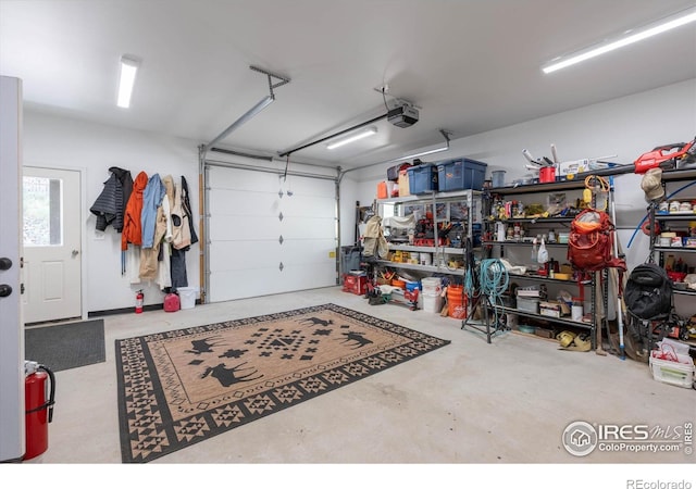 200 Falls Creek Dr, Bellvue, CO 80512 - garage featuring a garage door opener