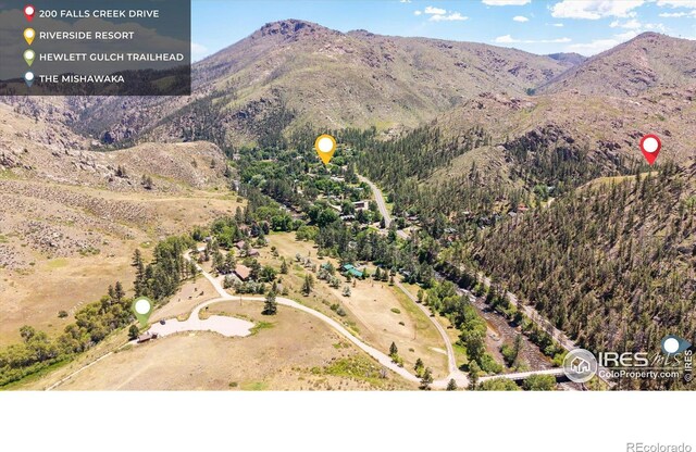 200 Falls Creek Dr, Bellvue, CO 80512 - view of property location featuring a mountain backdrop