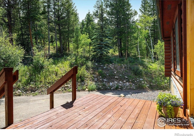 280 Hummer Dr, Nederland, CO 80466 - deck with a wooded view