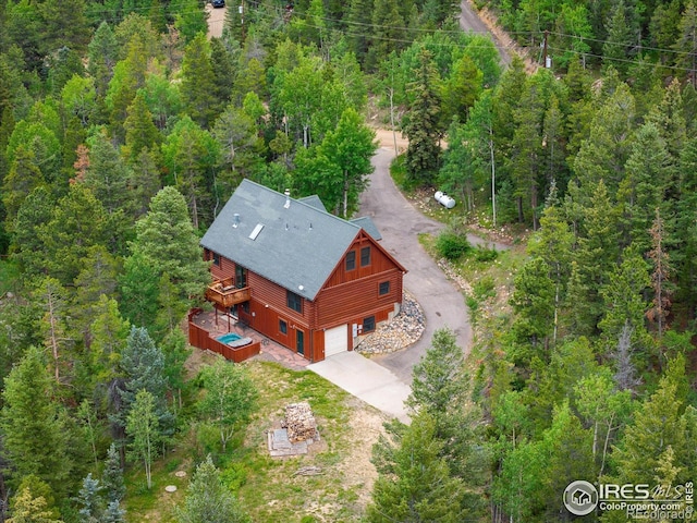 280 Hummer Dr, Nederland, CO 80466 - aerial view of property and surrounding area featuring a forest