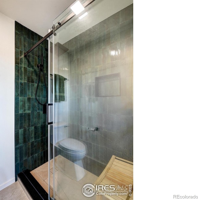 3970 Colorado Ave Unit G, Boulder, CO 80303 - bathroom featuring a stall shower and tile patterned flooring