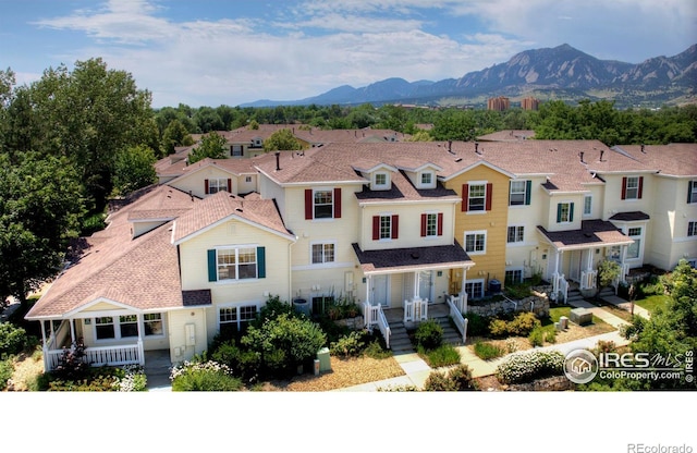 3970 Colorado Ave Unit G, Boulder, CO 80303 - view of front facade with covered porch and a mountain view