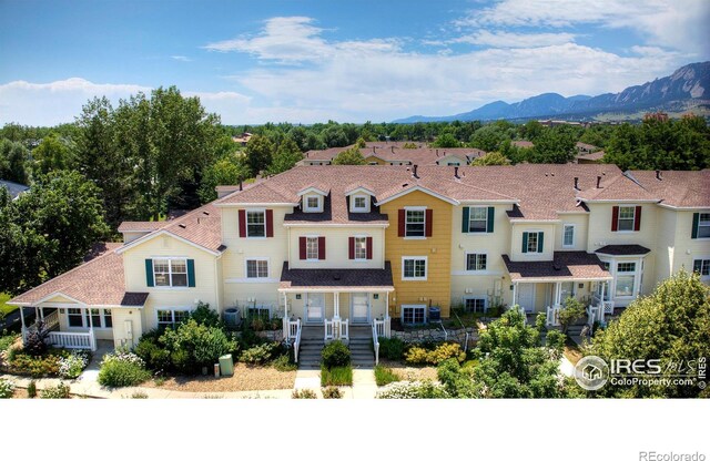 3970 Colorado Ave Unit G, Boulder, CO 80303 - view of front of house featuring a mountain view and covered porch