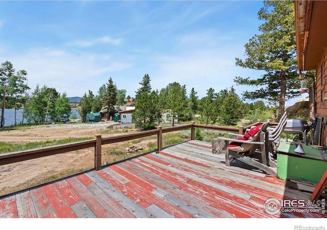 983 Ramona Dr, Red Feather Lakes, CO 80545 - view of deck