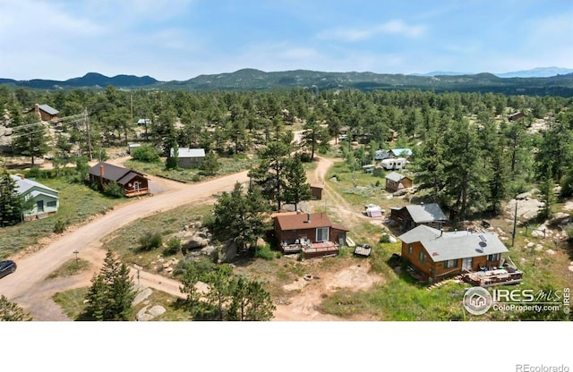 983 Ramona Dr, Red Feather Lakes, CO 80545 - bird's eye view of a mountain backdrop