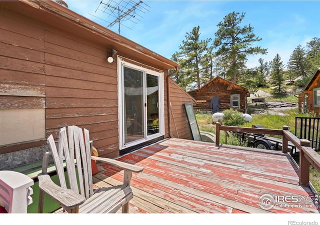 983 Ramona Dr, Red Feather Lakes, CO 80545 - view of deck